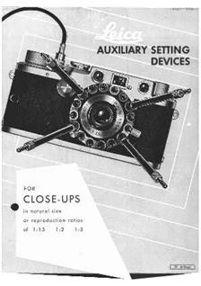 Leica Copying manual. Camera Instructions.